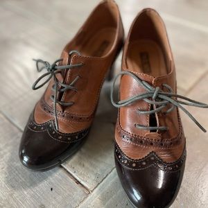 Pikolinos Oxford Brown Heels Sz 7.5/38